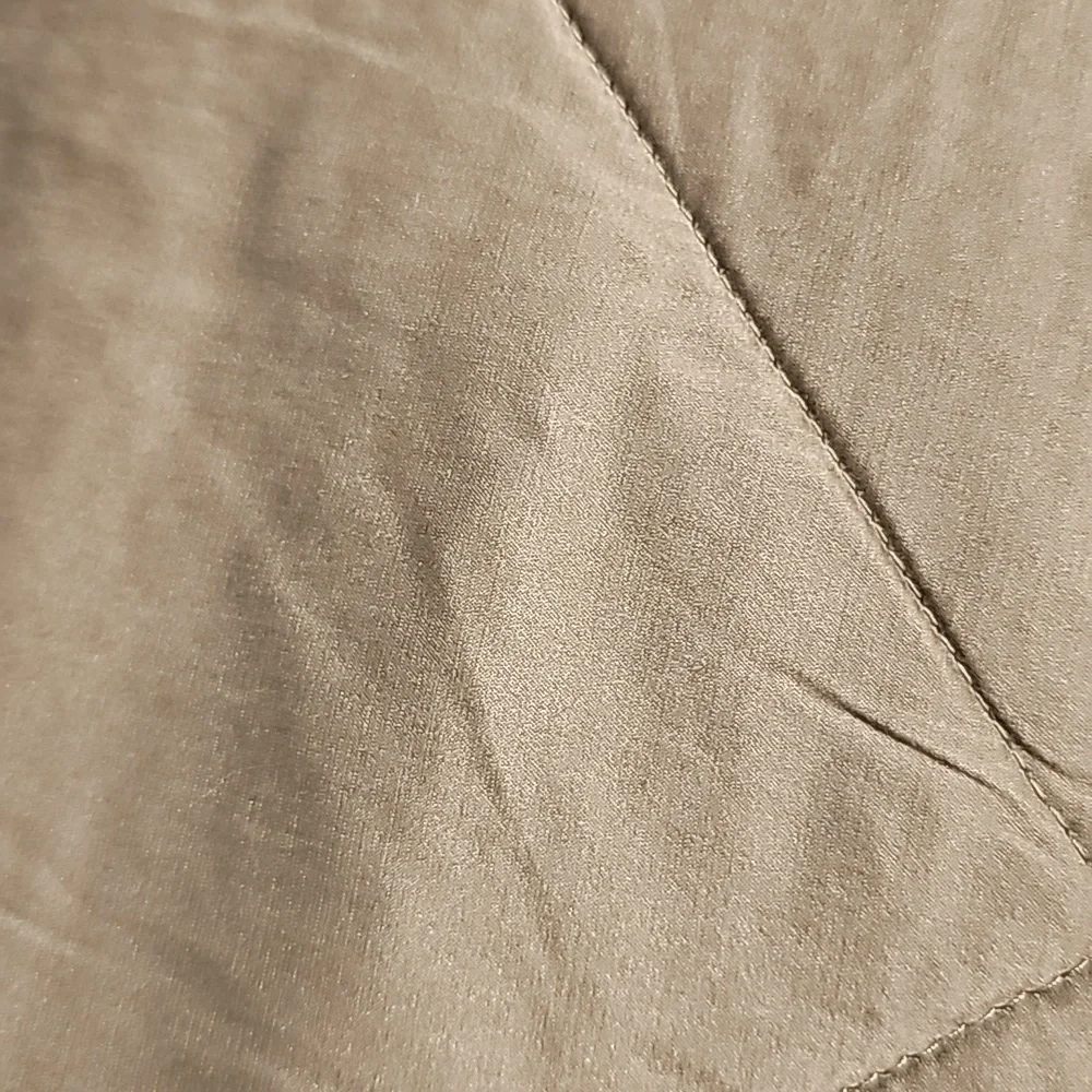 Pottery Barn Wheat & Toupe Linen Silk Blend Euro - Sham Set Of 2